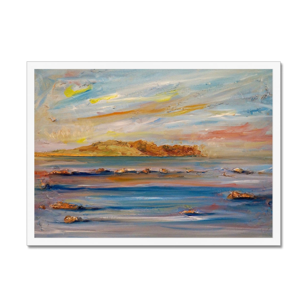 Scottish Paintings - ' Tiree Dawn ' Framed Print