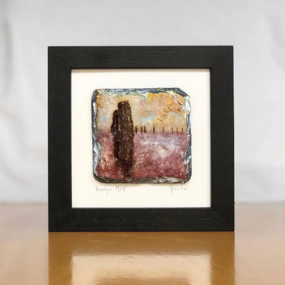 Scottish Slate Art by Kevin Hunter Artist Brooding Glencoe Scene