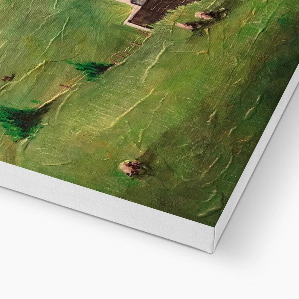 A Skye Cottage Canvas - Art Gallery Scotland Worldwide Shipping Scottish Landscape Paintings and Prints by Artist Hunter