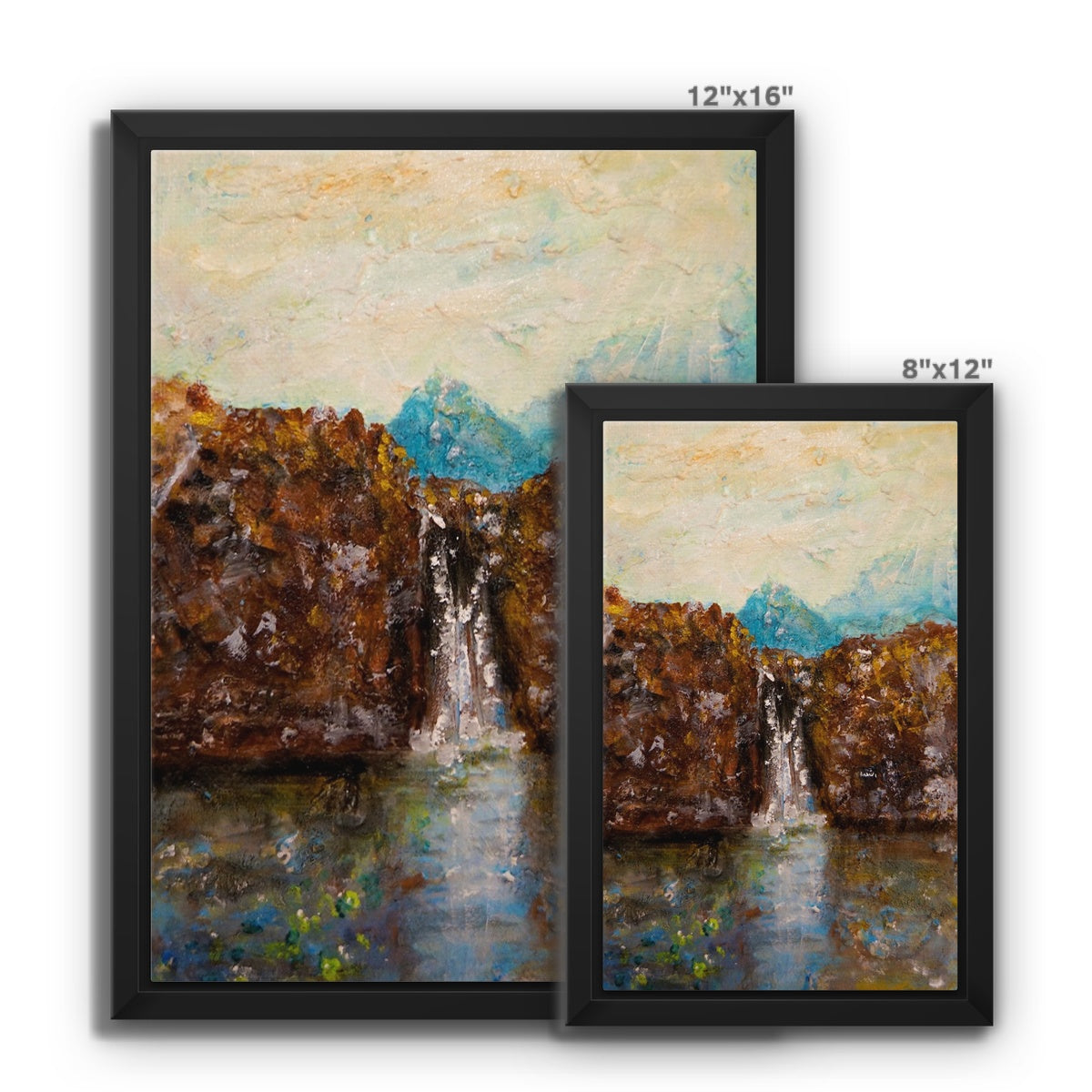 Skye Fairy Pools Framed Canvas.