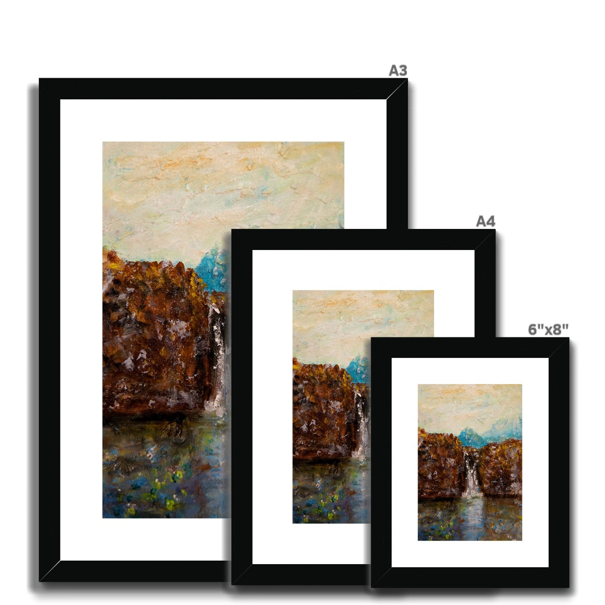 Skye Fairy Pools Framed & Mounted Print.