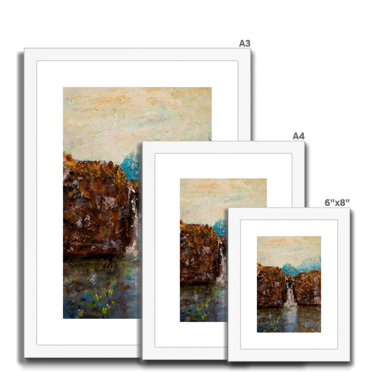 Skye Fairy Pools Framed & Mounted Print.