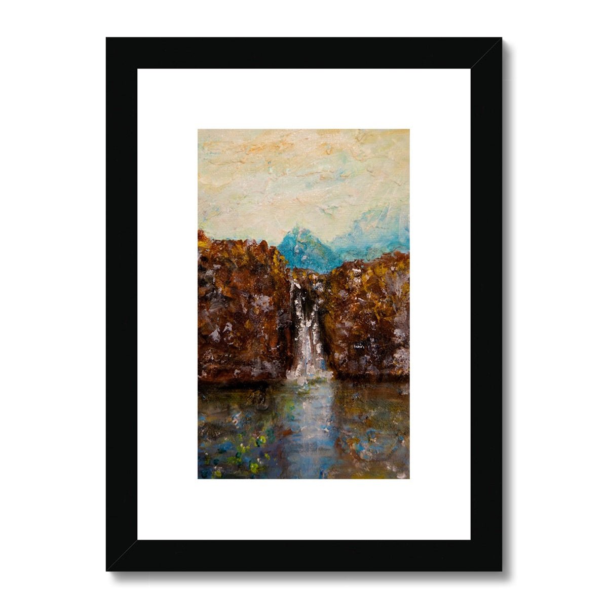 Skye Fairy Pools Painting | Framed &amp; Mounted Prints From Scotland