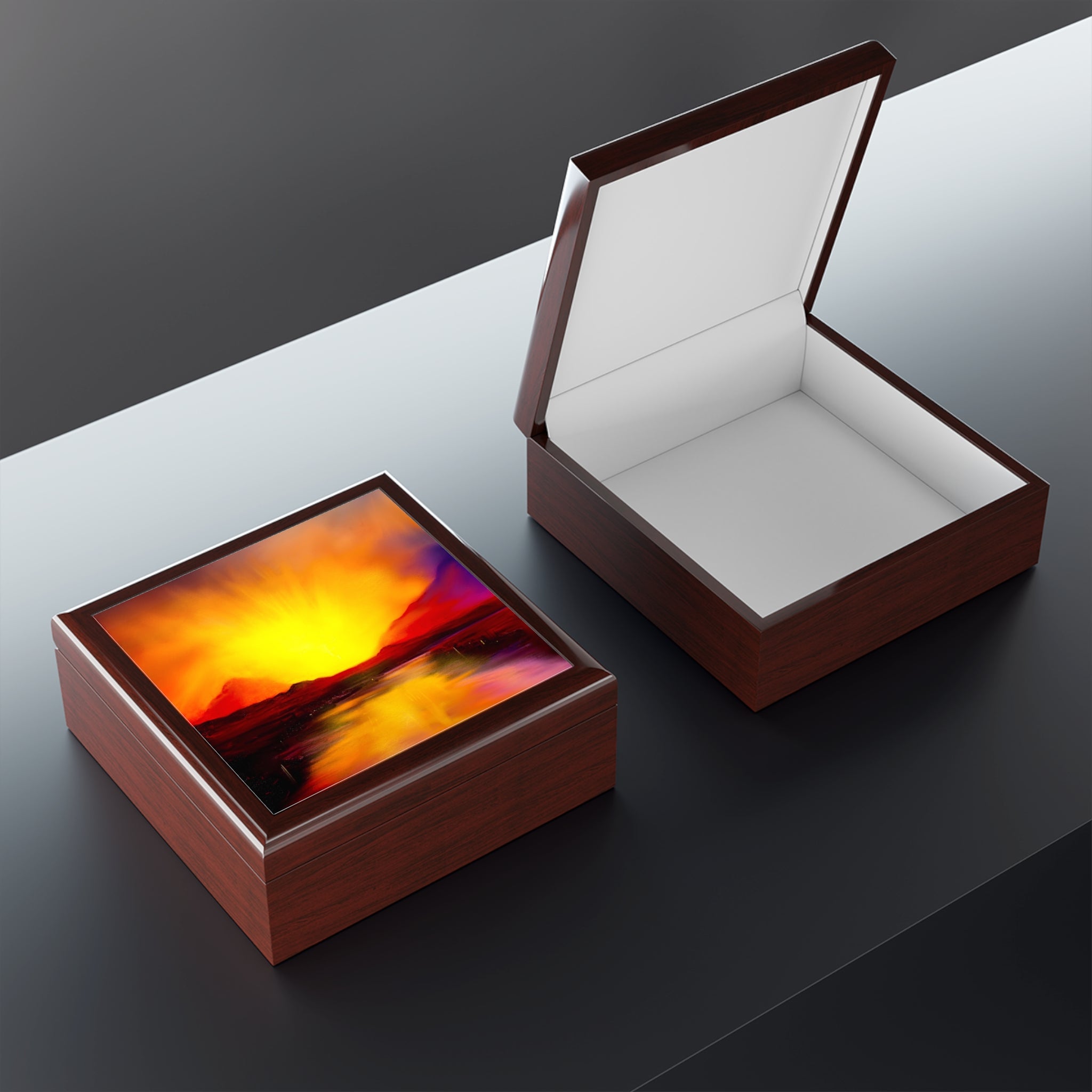 Skye Sunset | Art Jewellery Box | Scotland