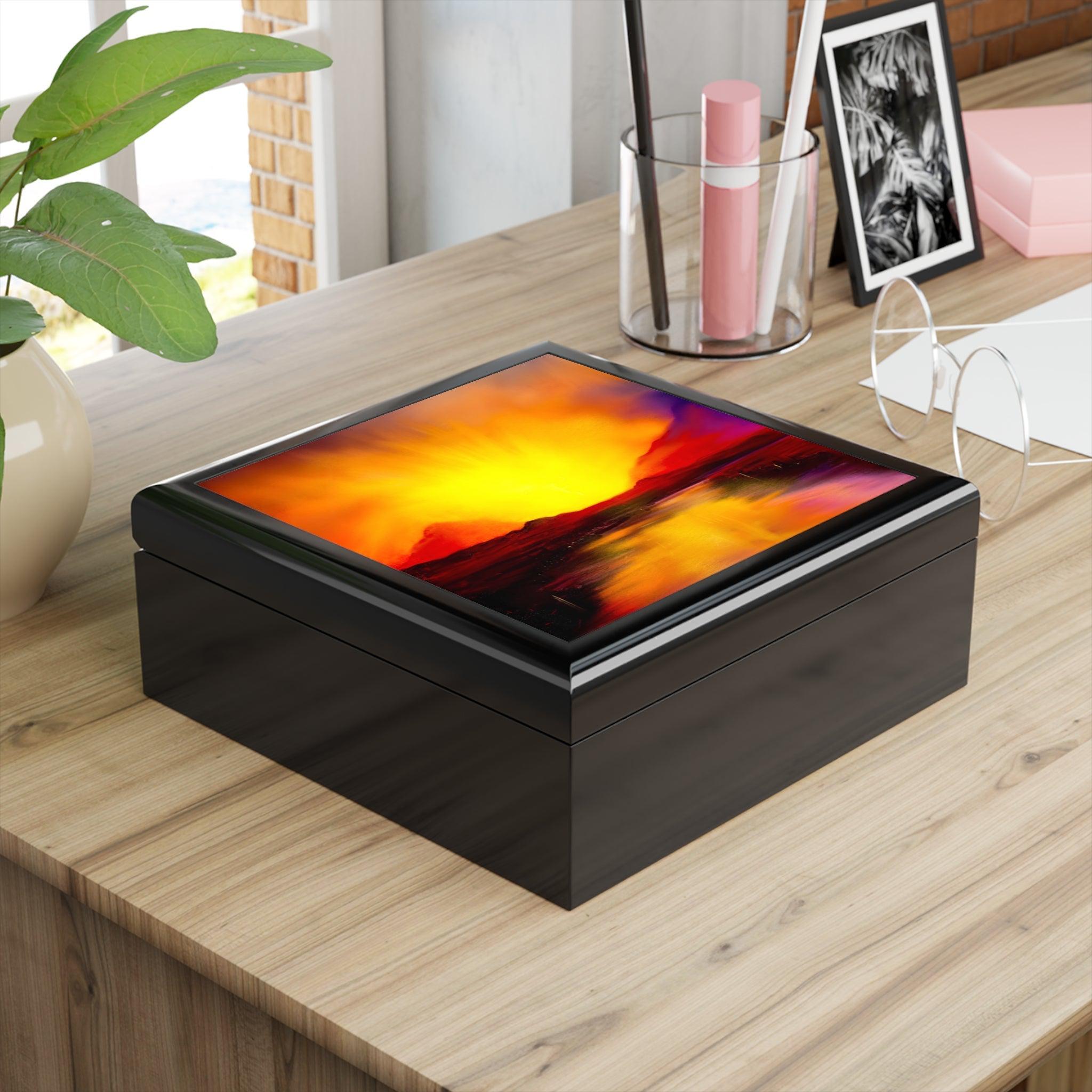 Skye Sunset | Art Jewelry Box | Scotland