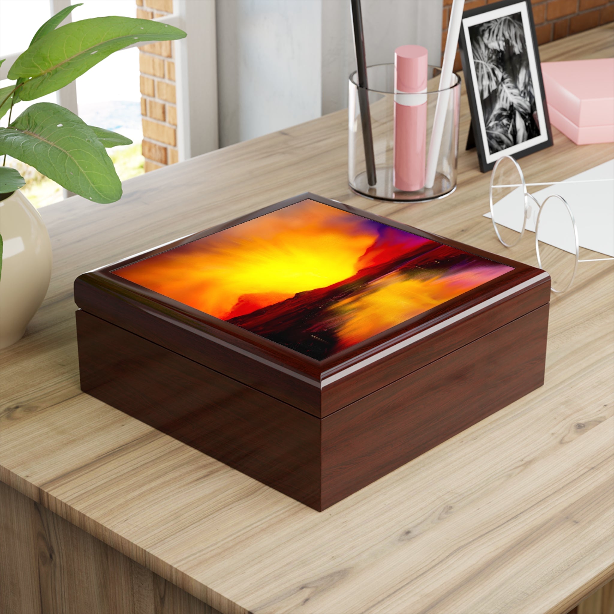 Skye Sunset | Art Jewelry Box | Scotland