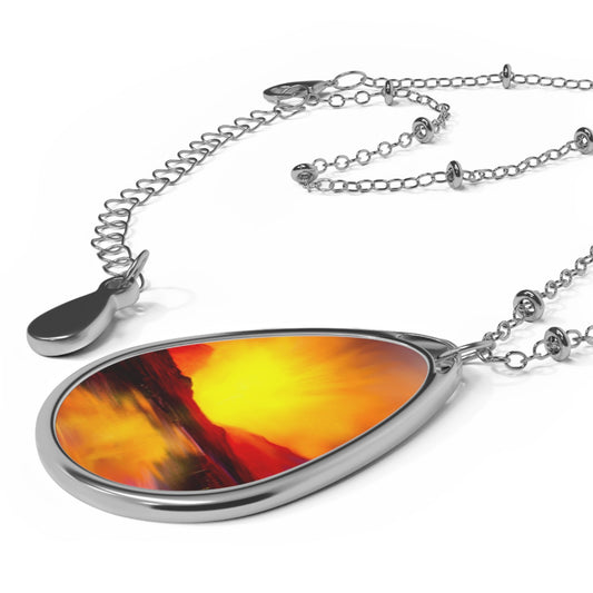 Skye Sunset Art Necklace | Scottish Art Gifts