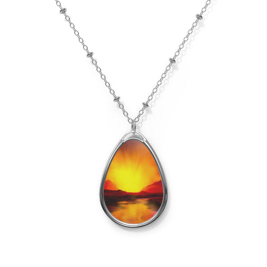 Skye Sunset Art Necklace | Scottish Art Gifts