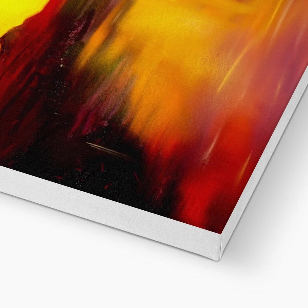 Skye Sunset Canvas - Art Gallery Scotland Worldwide Shipping Scottish Landscape Paintings and Prints by Artist Hunter