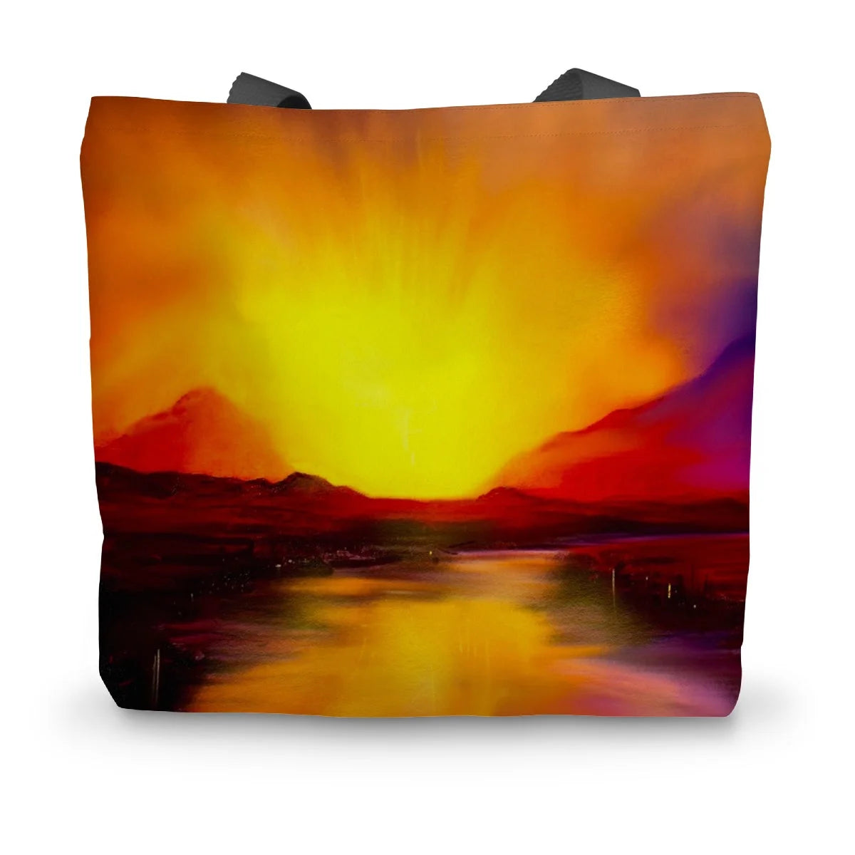 Skye Sunset Canvas Tote Bag - Art Gallery Scotland Worldwide Shipping Scottish Landscape Paintings and Prints