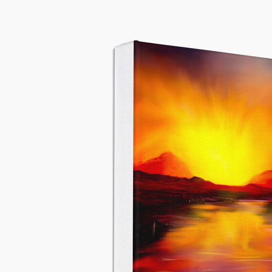 Skye Sunset Eco Art Canvas Print | Scottish Art Gifts