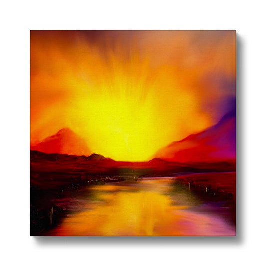 Skye Sunset Eco Art Canvas Print | Scottish Art Gifts