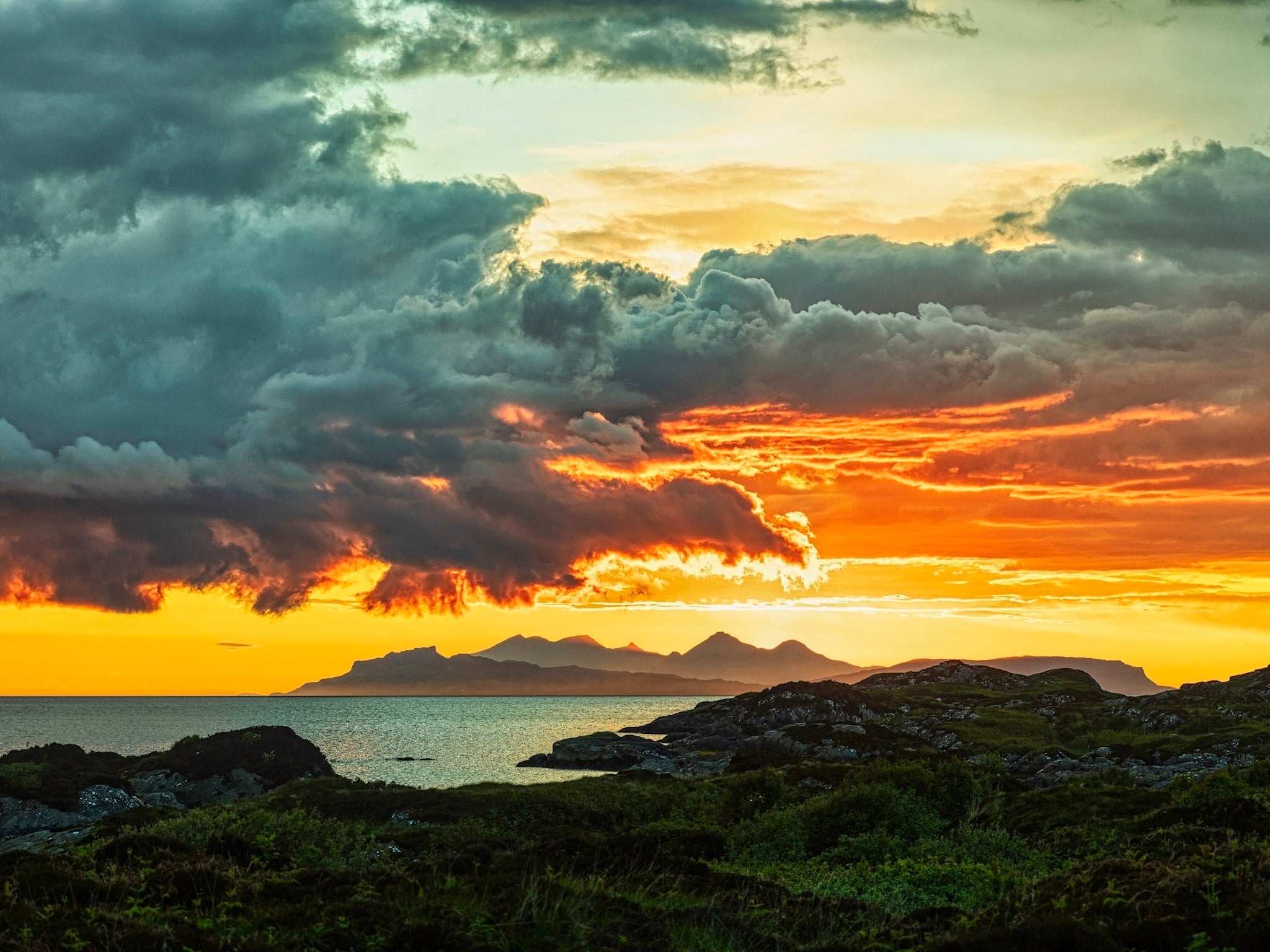 Skye Sunset From Ardtoe Photography Prints