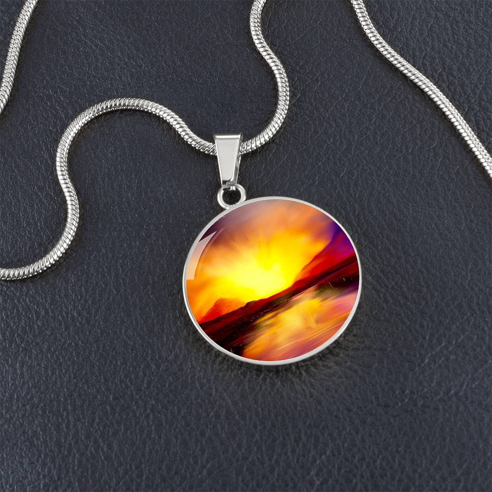 Skye Sunset | Scottish Art Jewelry | Luxury Designer Necklace