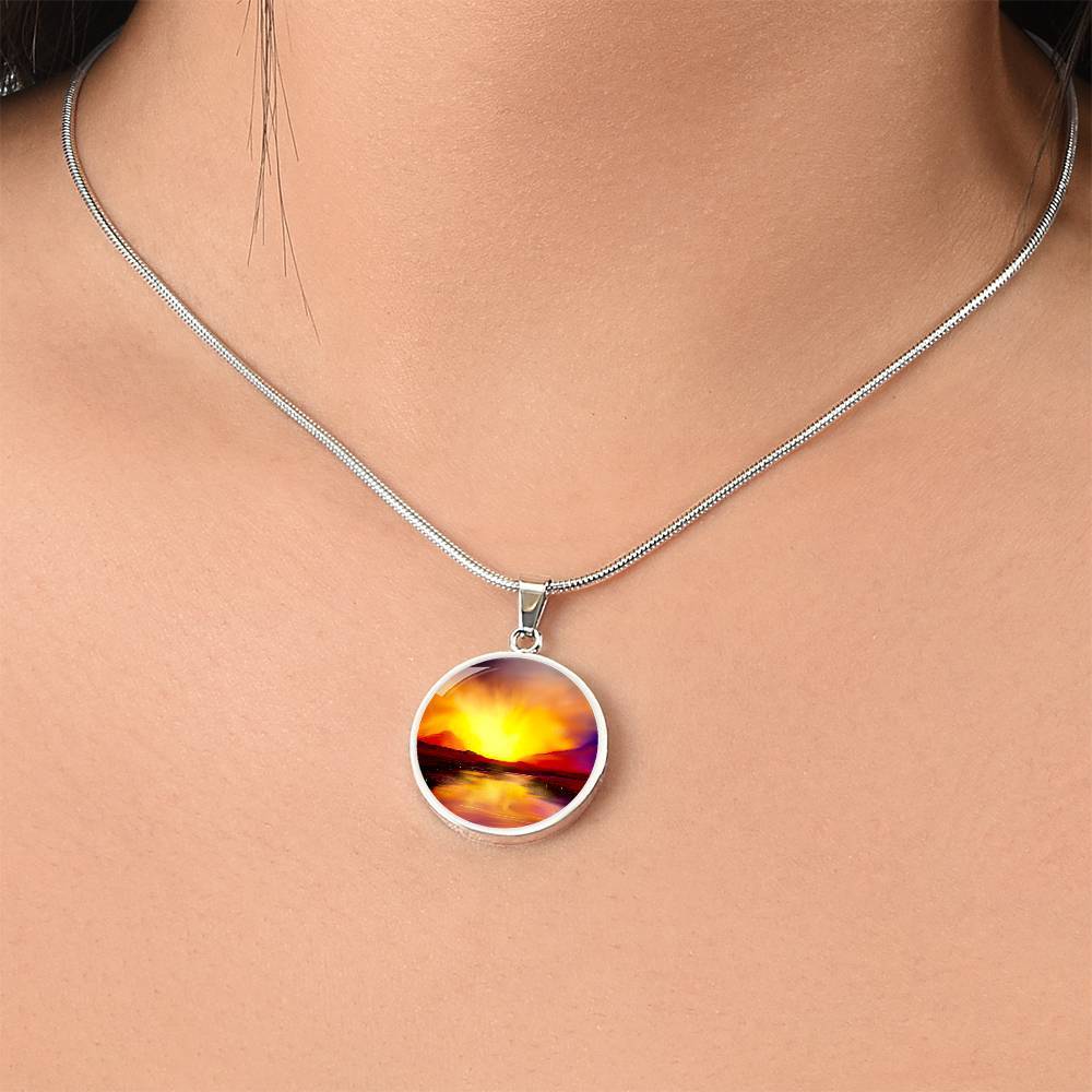 Skye Sunset | Scottish Art Jewelry | Luxury Designer Necklace