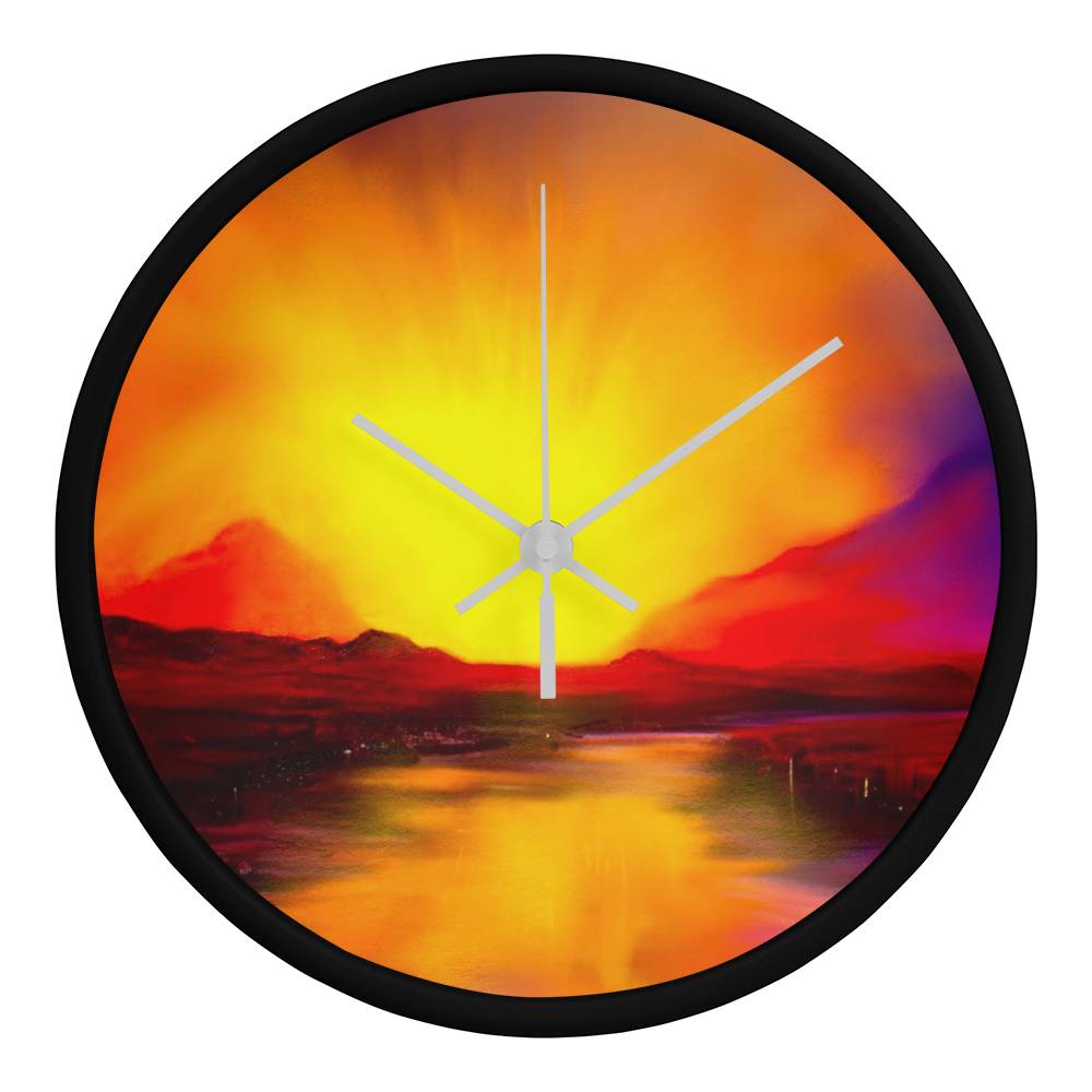 Skye Sunset | Wall Art Clock | Scotland