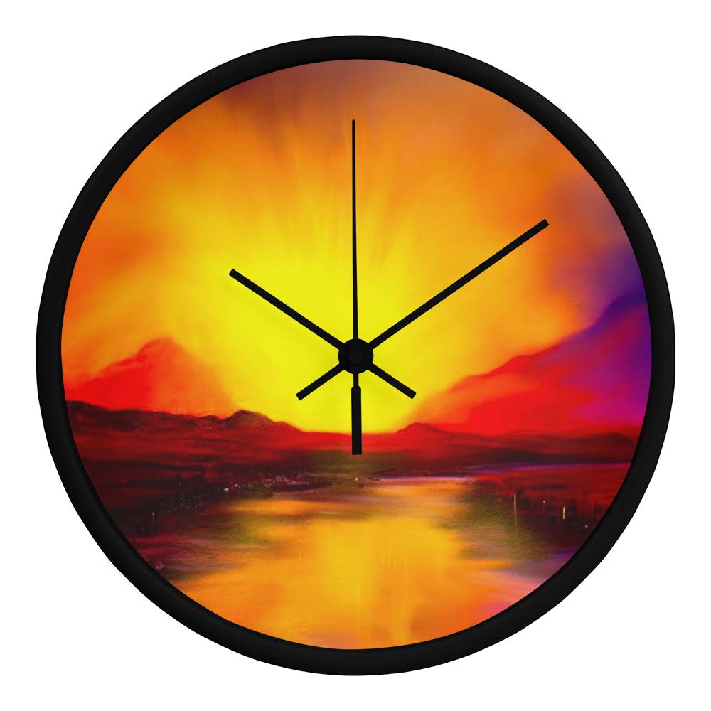 Skye Sunset | Wall Art Clock | Scotland