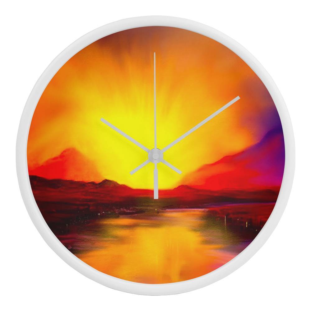 Skye Sunset | Wall Art Clock | Scotland