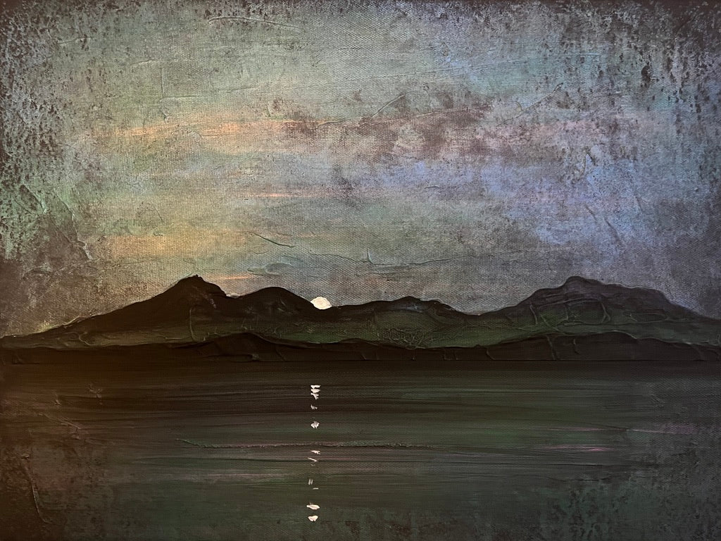Sleeping Warrior Moonlight Arran Art Prints