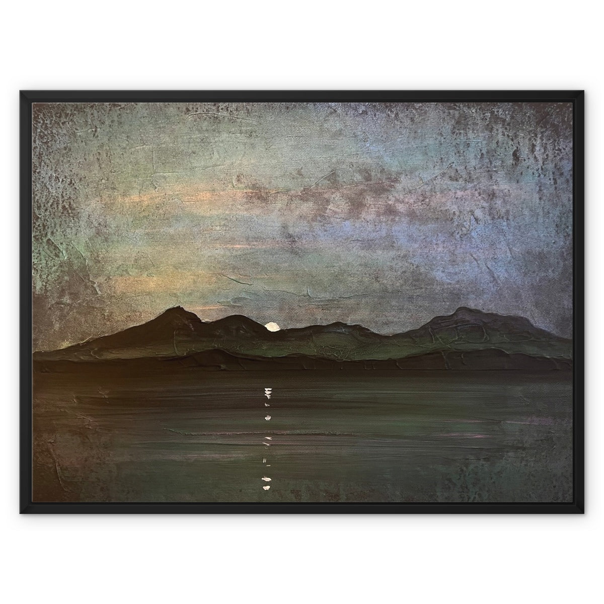 Sleeping Warrior Moonlight Arran Painting | Framed Canvas Prints From Scotland