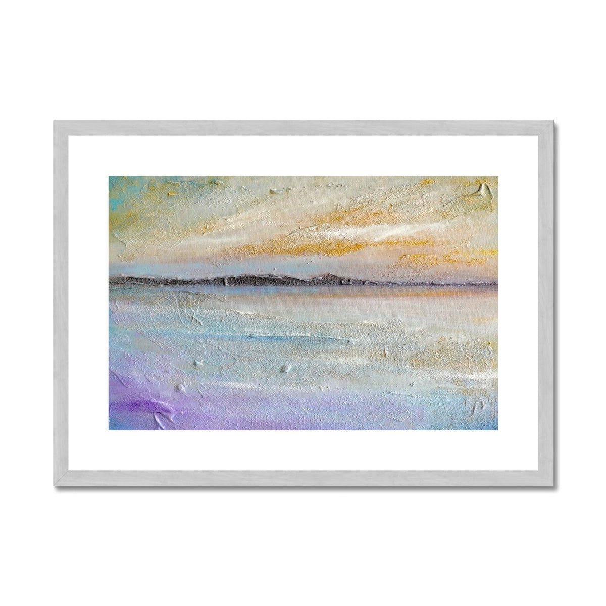 Sollas Beach North Uist Painting | Antique Framed & Mounted Prints From Scotland