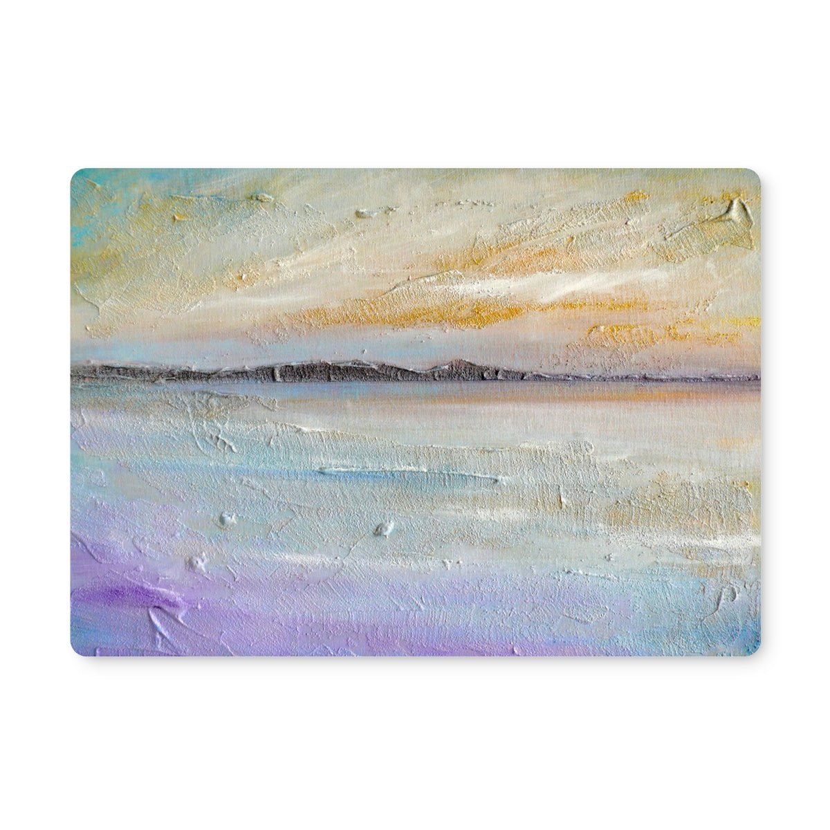 Sollas Beach South Uist Art Gifts Placemat-Placemats-Hebridean Islands Art Gallery-6 Placemats-Paintings, Prints, Homeware, Art Gifts From Scotland By Scottish Artist Kevin Hunter