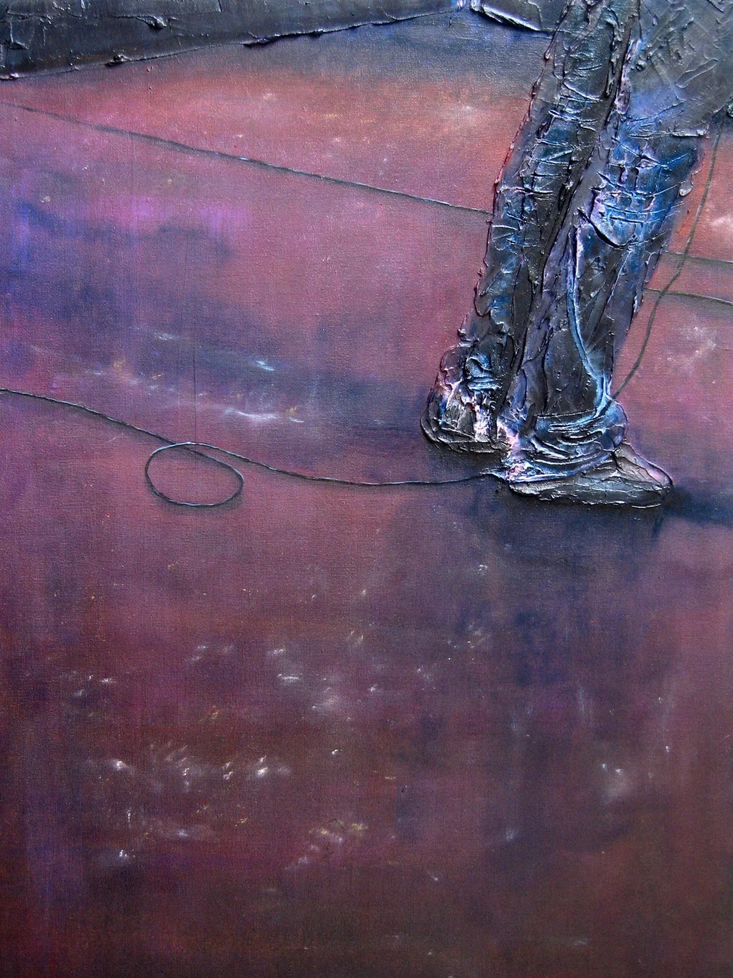 Soundcheck Glasgow Barrowlands - Edinburgh & Art Gallery Scotland Worldwide Shipping Textured Painting Legs Kevin Hunter Portfolio Giclee