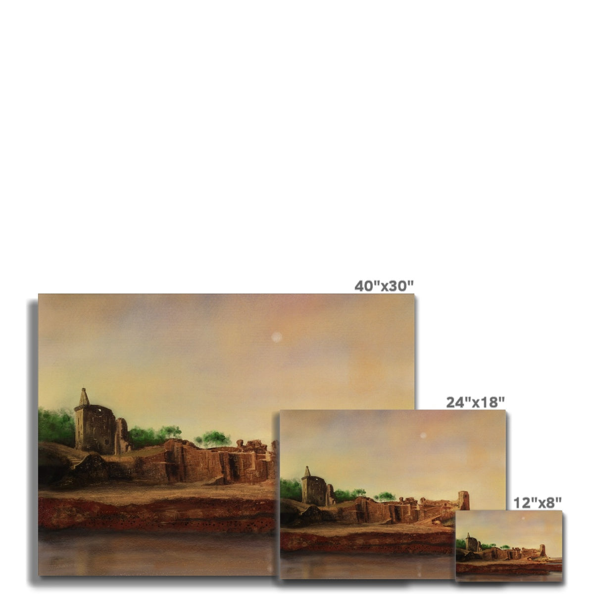 St Andrews Castle Painting | Canvas From Scotland