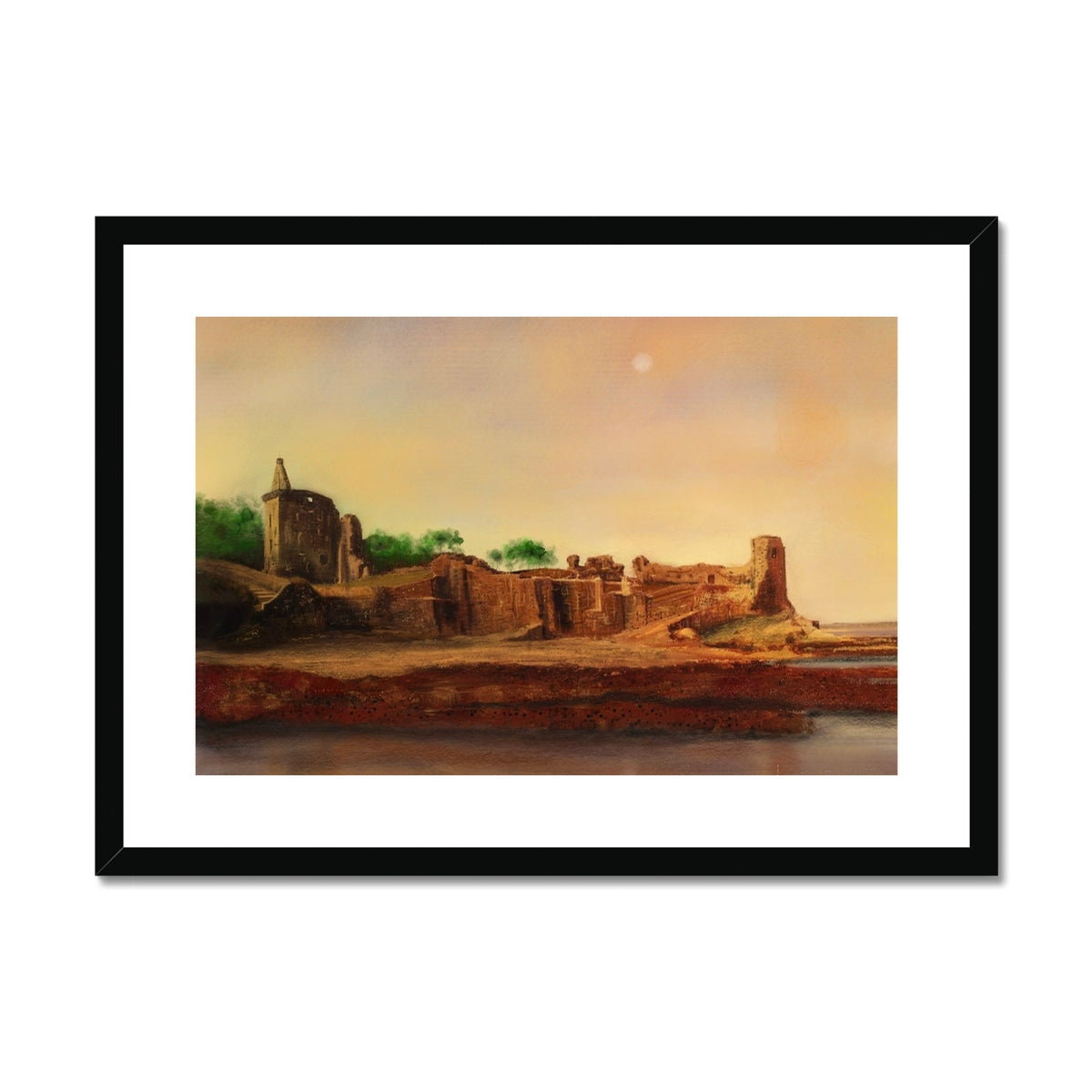 St Andrews Castle Painting | Framed & Mounted Prints From Scotland