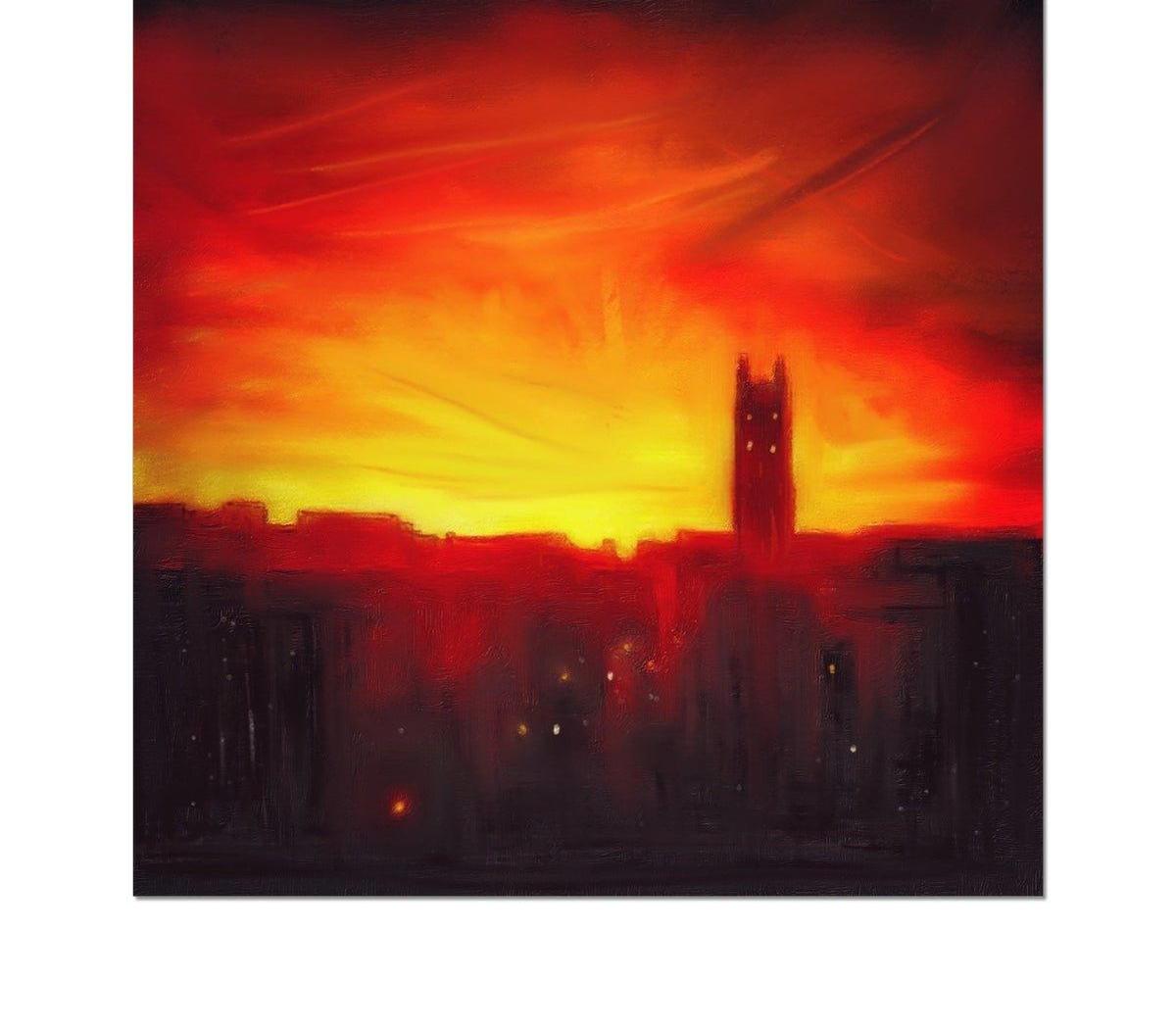 St Stephen's Church Sunset-art-painting-scotland