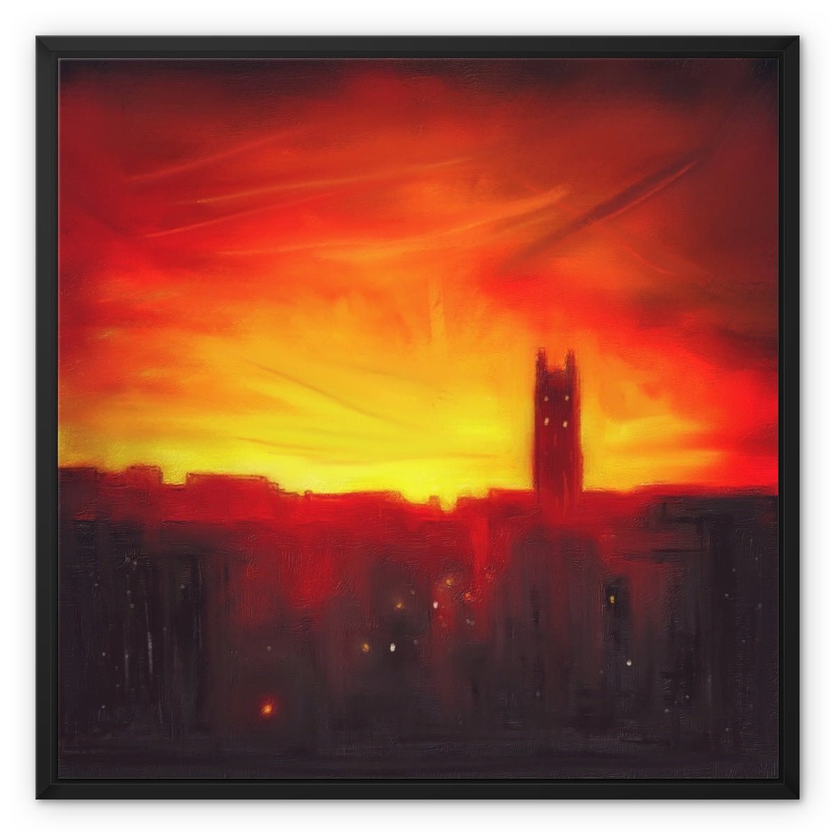 St Stephen's Church Sunset Painting | Framed Canvas Prints From Scotland