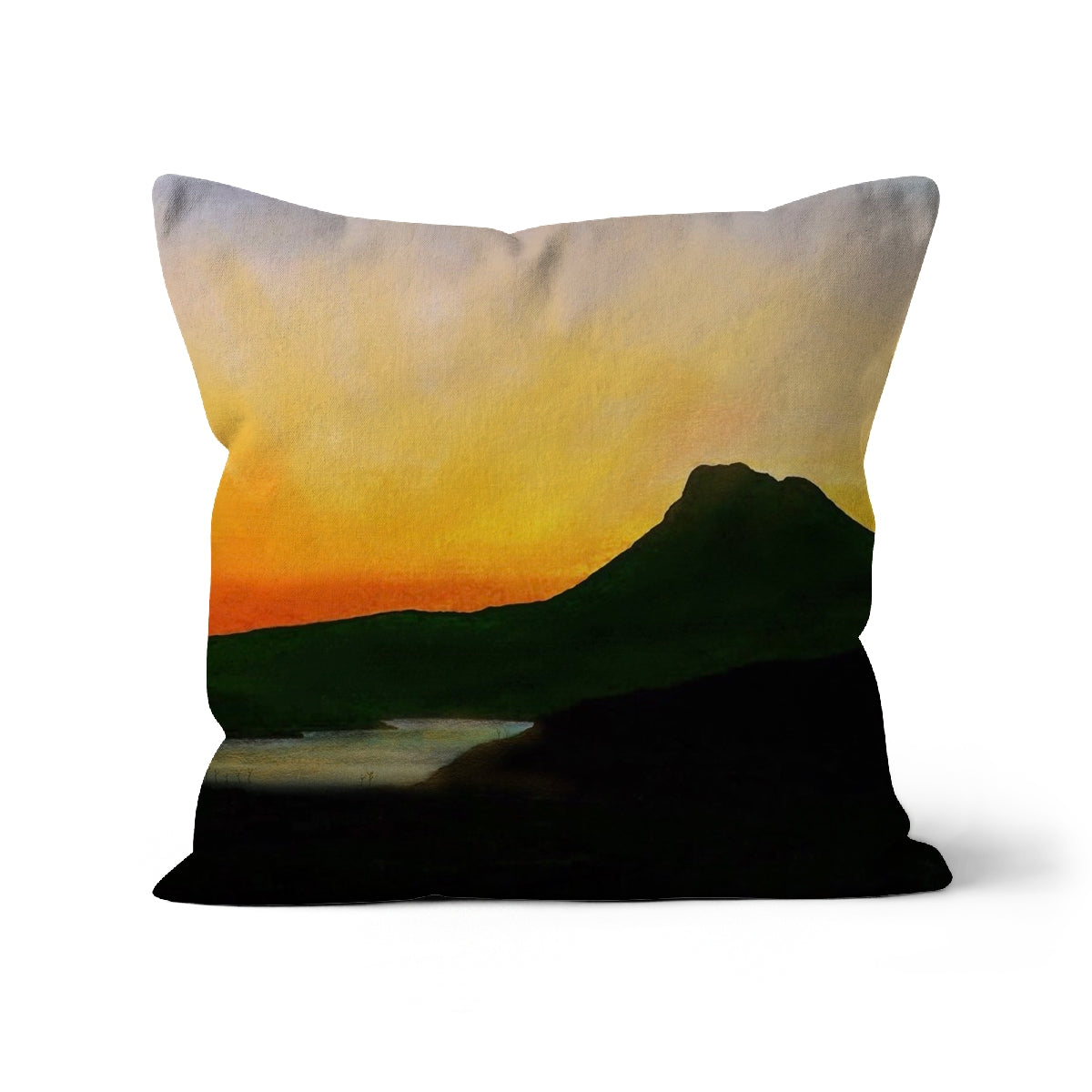 Stac Pollaidh Dusk Art Gifts Cushion