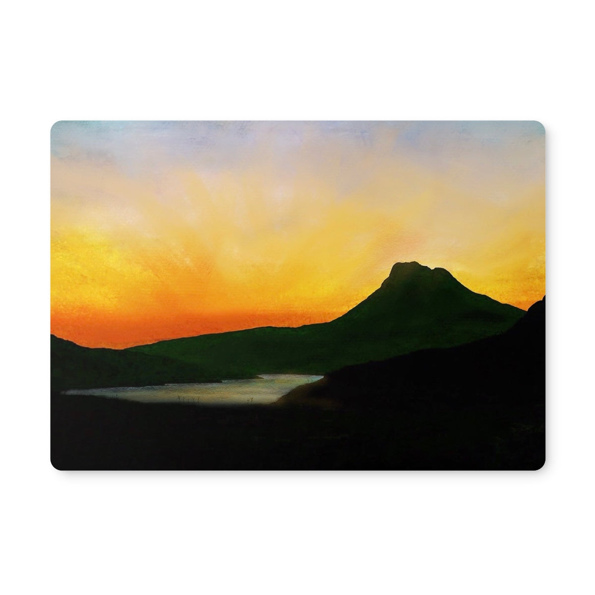 Stac Pollaidh Dusk | Scottish Art Gifts | Placemat