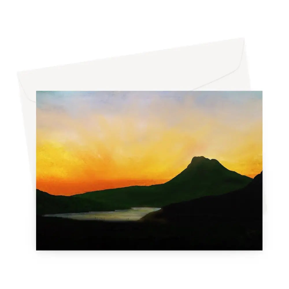 Scottish Art Gifts Kevin Stac Pollaidh Dusk Cards
