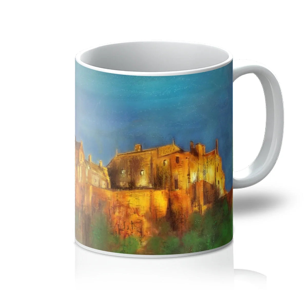 Stirling Castle Mug - Historic & Iconic Art Gallery Scotland Worldwide Shipping White Ceramic Mug Scottish Castles Paintings and Fine