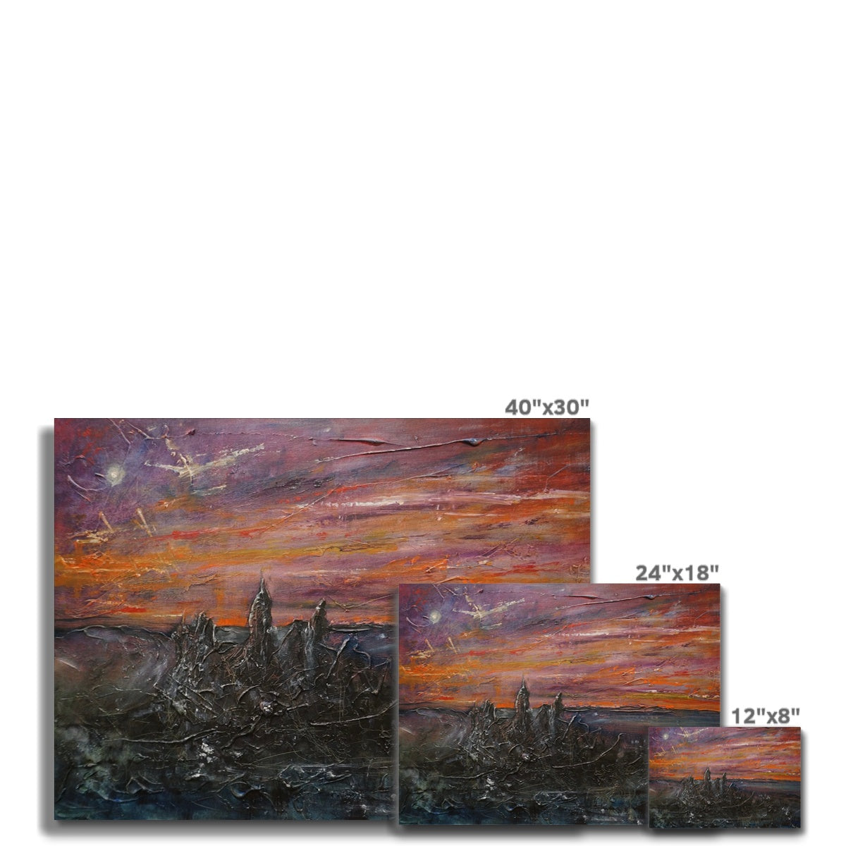 Storr Moonlight Skye Painting | Canvas From Scotland