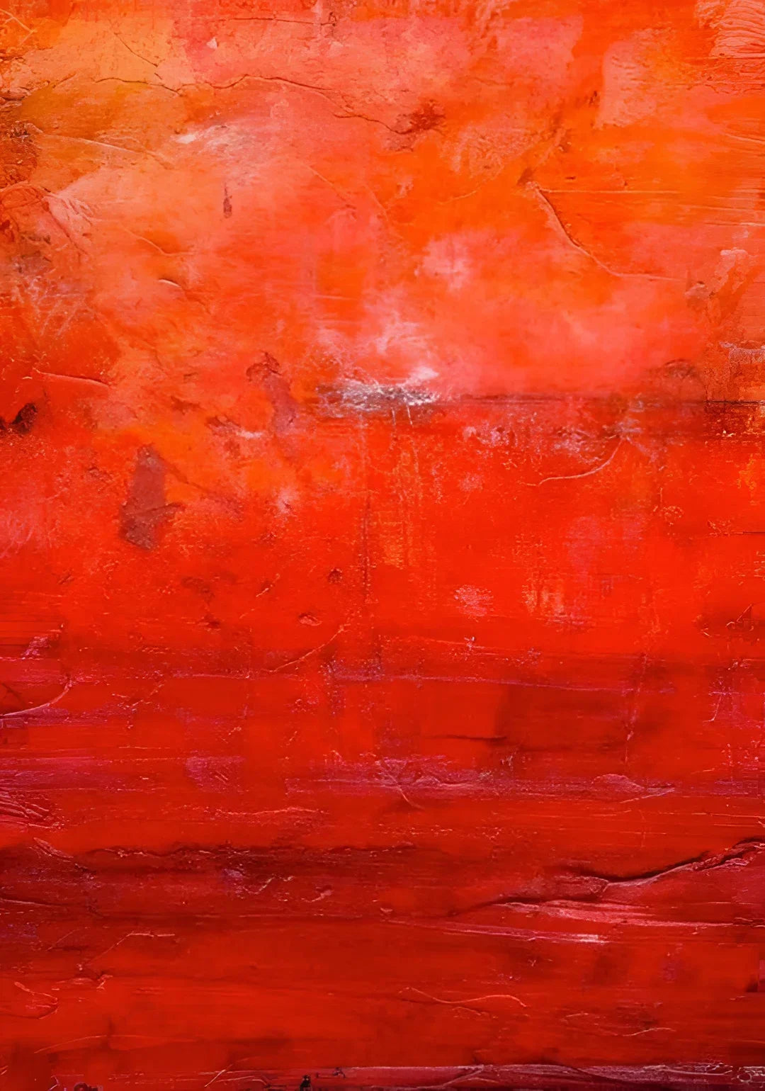 Summer Abstract - & Impressionistic Art Gallery Scotland Worldwide Shipping Textured Red Abstract Kevin Hunter Portfolio Giclee Prints