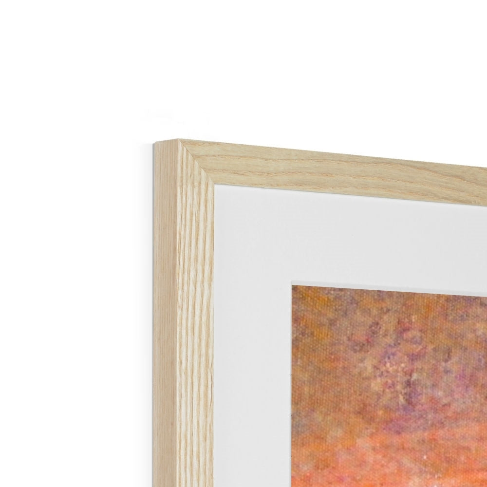 Sunrise Mist Horizon Abstract Painting | Framed & Mounted Prints From Scotland