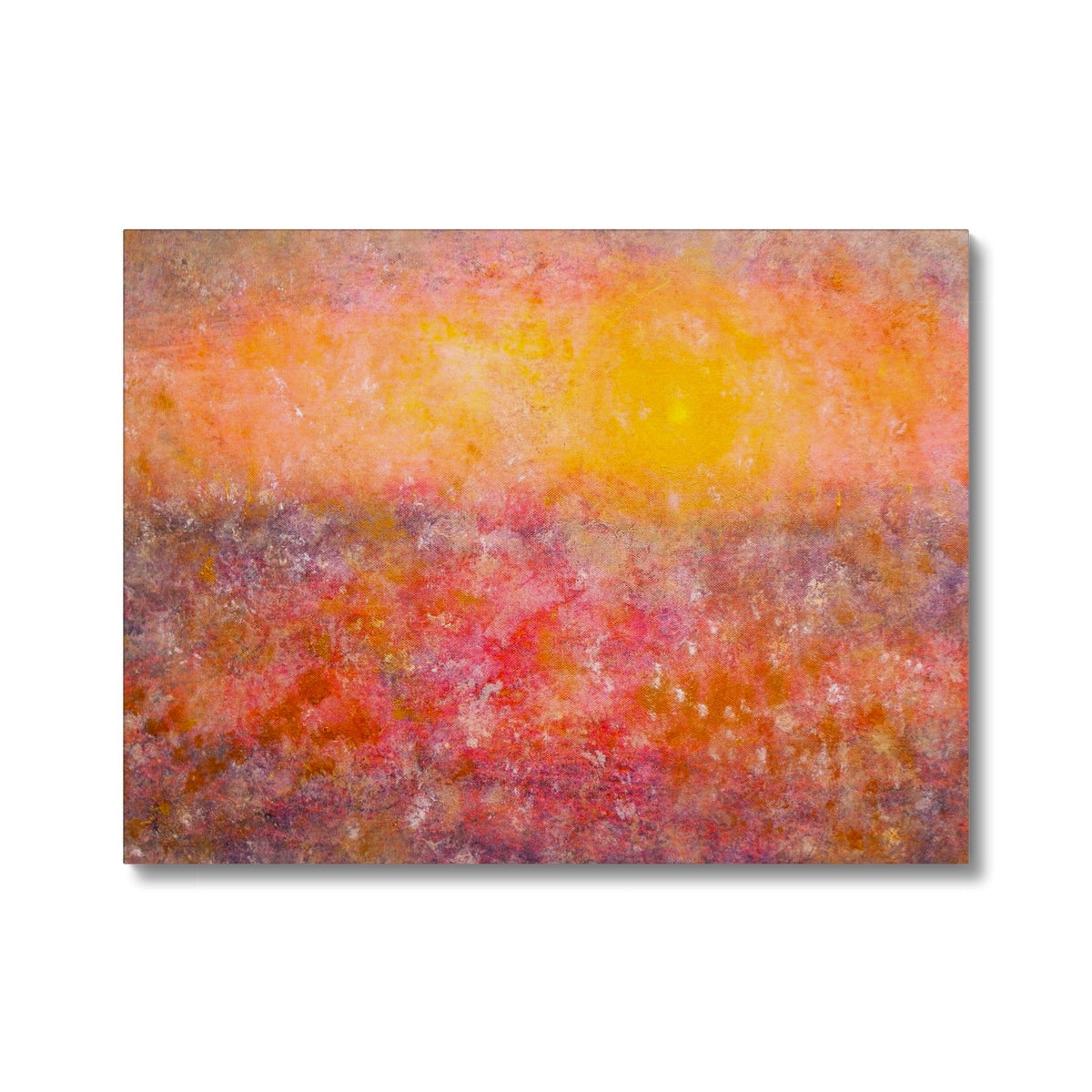 Sunrise Mist Horizon Abstract Painting | Canvas Prints From Scotland