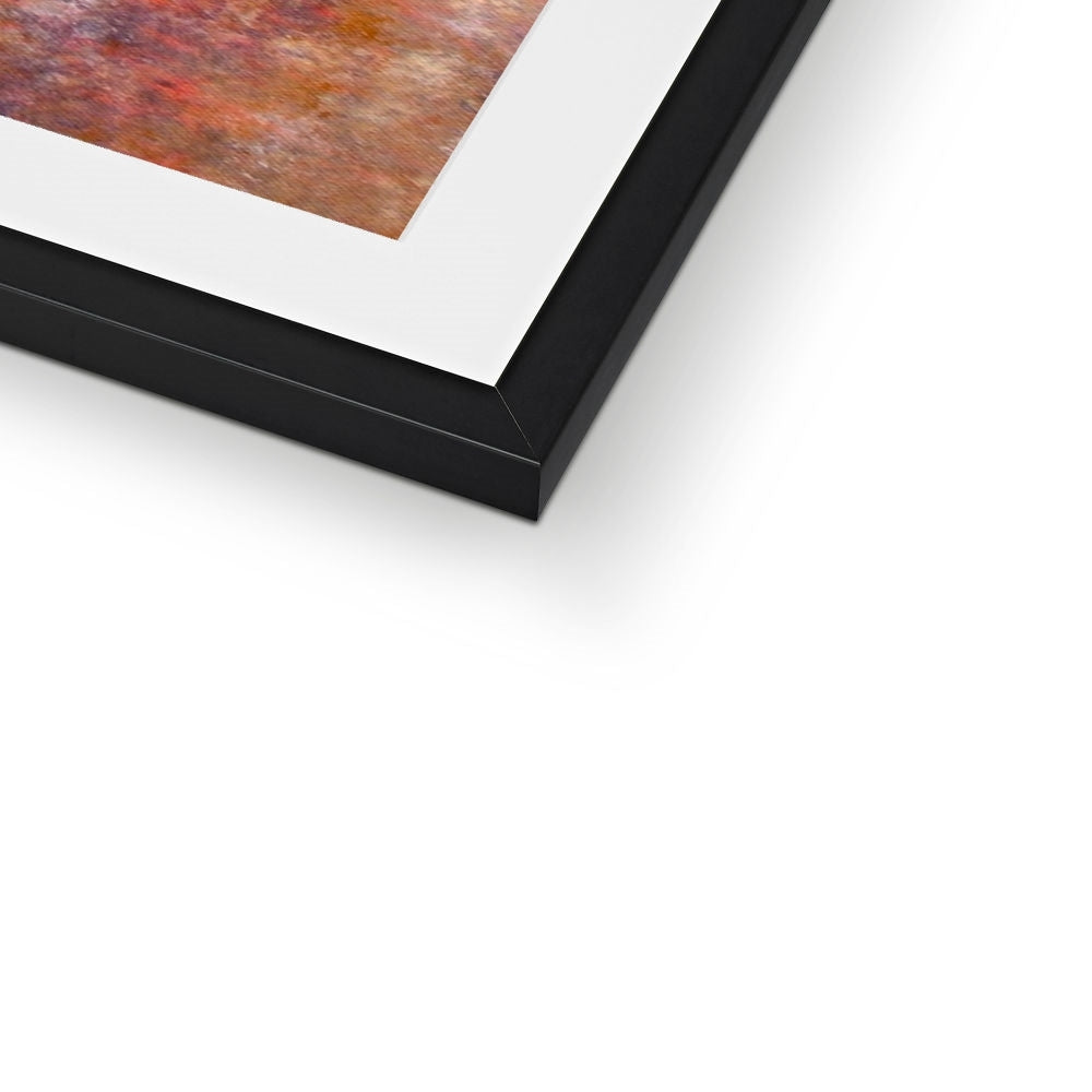 Sunrise Mist Horizon Abstract Painting | Framed & Mounted Prints From Scotland