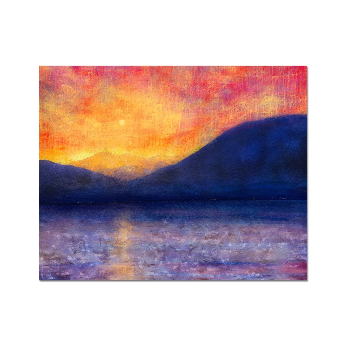 Sunset Approaching Mull Painting | Artist Proof Collector Prints From Scotland-Artist Proof Collector Prints-Hebridean Islands Art Gallery-20"x16"-Paintings, Prints, Homeware, Art Gifts From Scotland By Scottish Artist Kevin Hunter