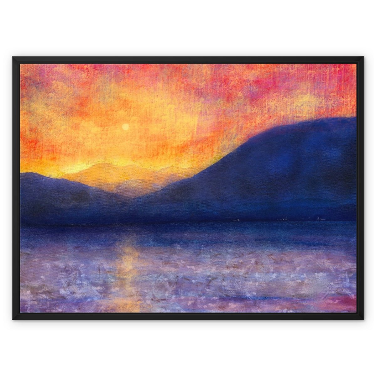 Sunset Approaching Mull Painting | Framed Canvas From Scotland