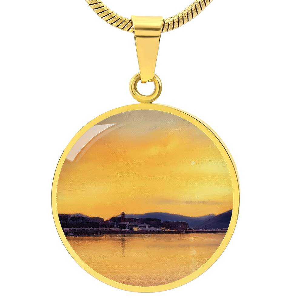 Sunset From Cardwell Bay | Scottish Art Jewellery | Luxury Necklace