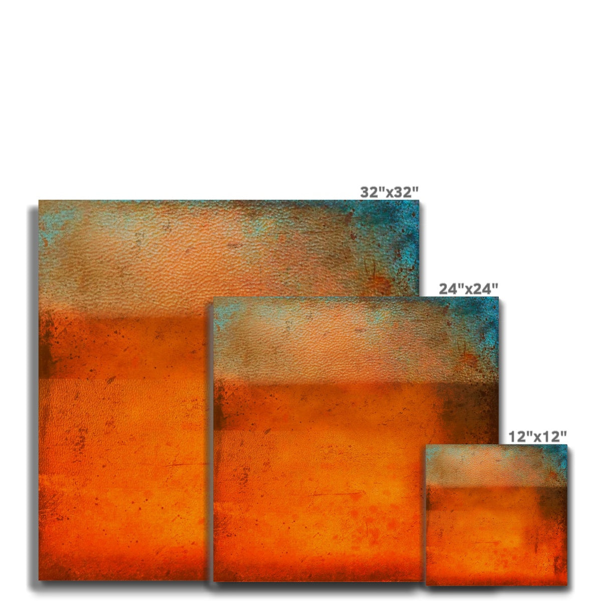 Sunset Horizon Abstract Painting | Canvas Prints From Scotland