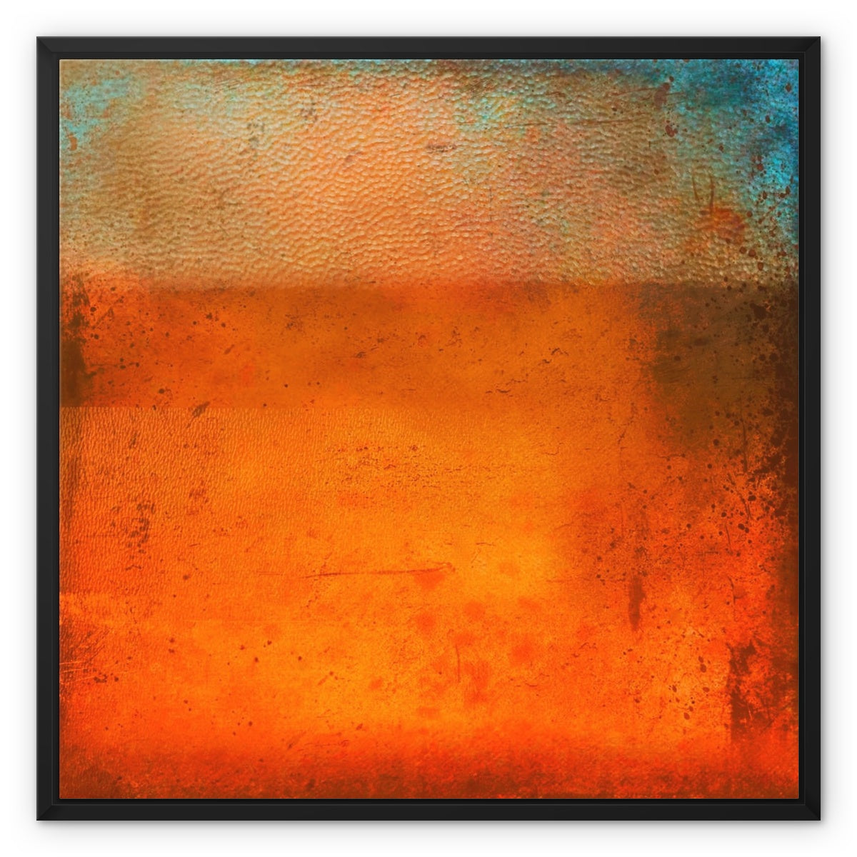 Sunset Horizon Abstract Painting | Framed Canvas From Scotland