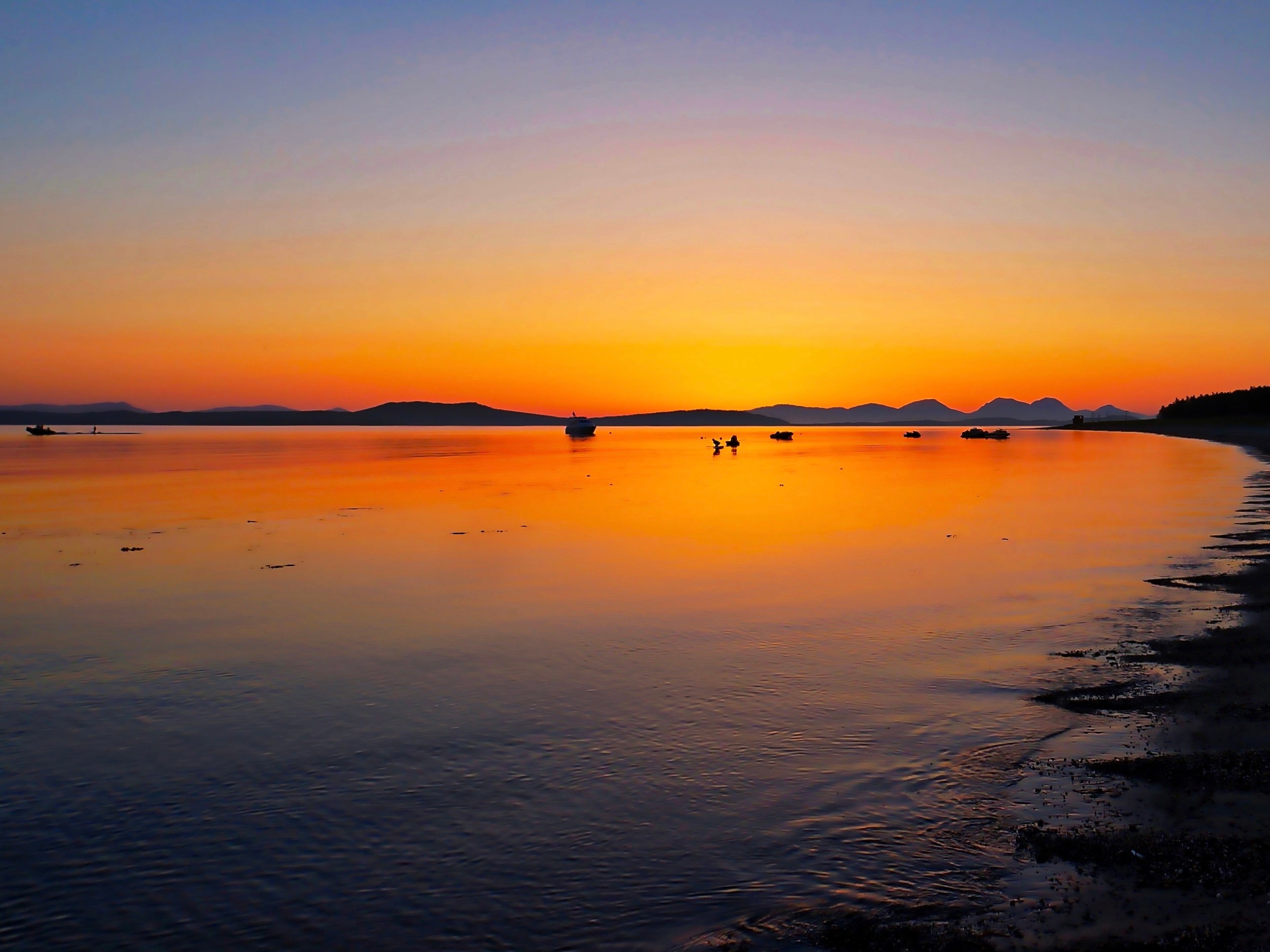 Sunset Over Gigha & Jura Photography Prints