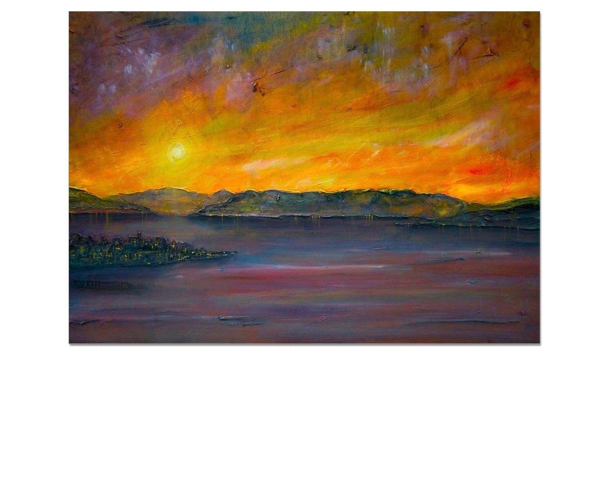 Sunset Over Gourock-art-painting-scotland