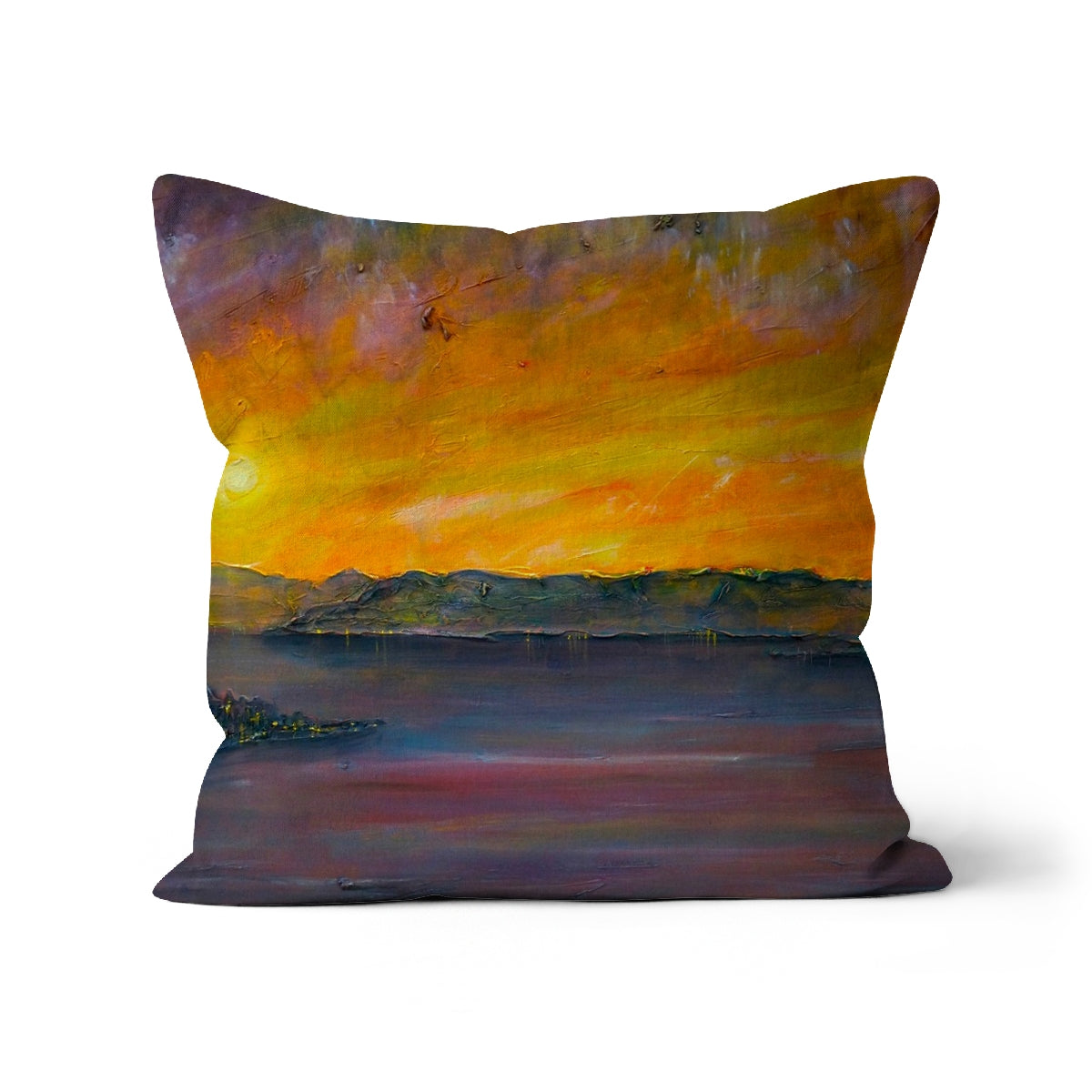 Sunset Over Gourock Cushion.