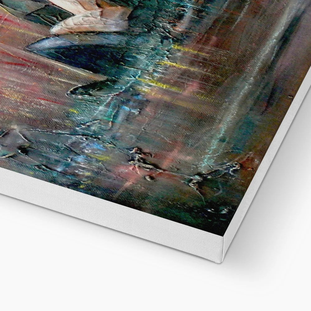 Sydney Harbour Fireworls Original Cityscape Painting on Canvas - World Art Gallery Scotland Worldwide Shipping Hunter Scottish Prints