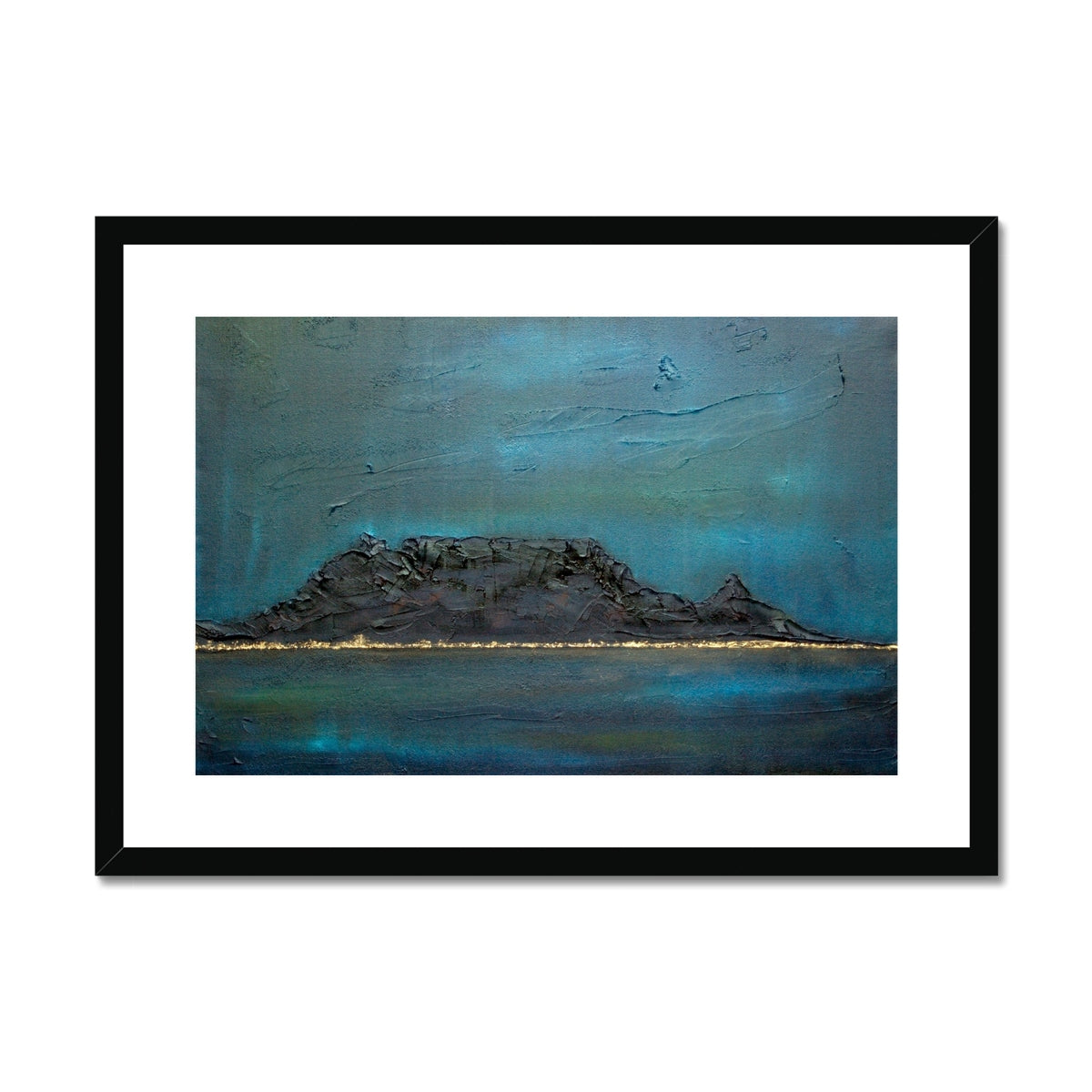 Table Mountain Dusk Painting | Framed &amp; Mounted Prints From Scotland